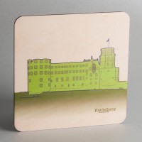 Holzpostkarte Heidelberg "Schloss"